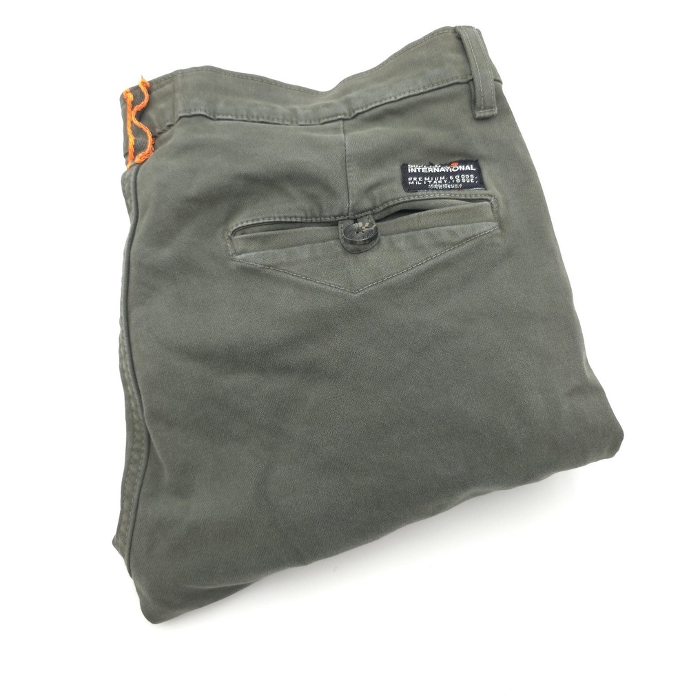 Superdry International‎ Cargo Pants Mens 30X32 Fit 32X30 Green Jogger Military